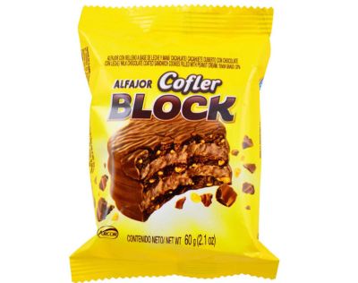 COFLER BLOCK TRIPLE ALFAJOR - CHOCOLATE 60G 