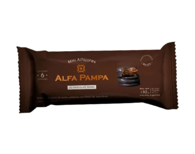ALFA PAMPA MINI ALFAJORES - CHOCOLATE X 6