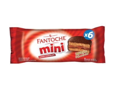 FANTOCHE MINI ALFAJORES - CHOCOLATE X6